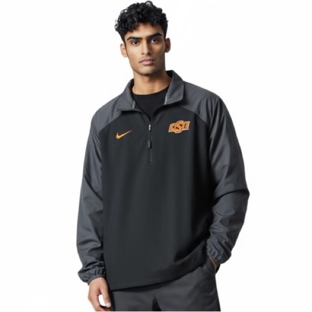 Nike Jacket Coat OSU Oklahoma State University lightweight jacket - Size XXL